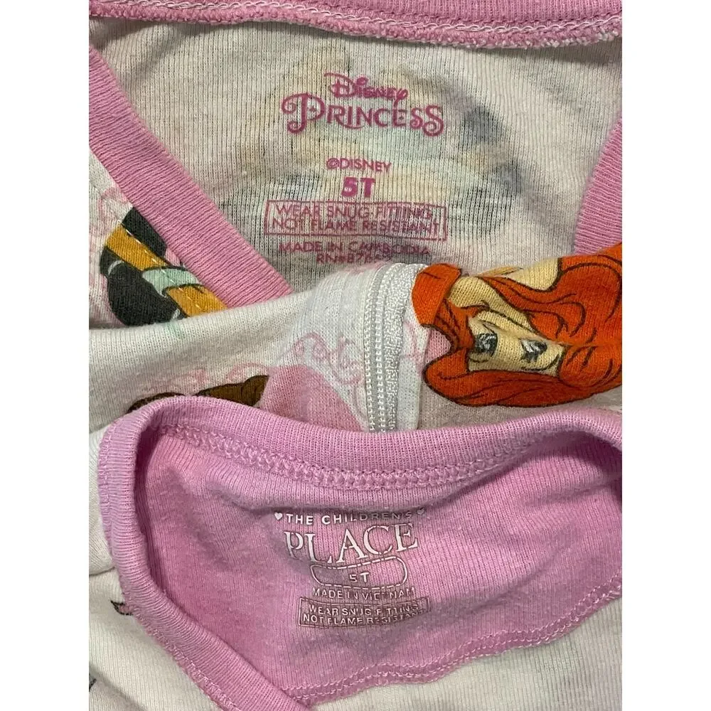 24 Pc Girls LOT Size 4-5 5-6 5T XS Clothing Dresses Tops Pjs Minnie Bluey Disney